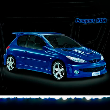 Комплект аэродинамического обвеса "WRC Style" для Peugeot 206 (5 дверный) купить недорого с доставкой в Орел