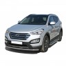 Защита переднего бампера «Труба» (d63,5) для Hyundai Santa Fe (2012-2016)(Окрашенное) купить недорого с доставкой в Орел