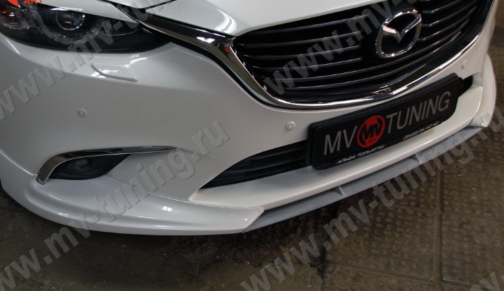 Спойлер-Вставка между клыками "SkyActivSport" для Mazda 6 (2015-н.в.) купить недорого с доставкой в Орел