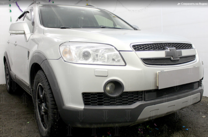 Защита радиатора "Standart" Chevrolet Captiva (2006-2011) низ, чёрная купить недорого с доставкой в Орел