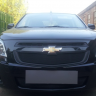 Защита радиатора "Standart" Chevrolet Cobalt (2013-н.в.) низ, чёрная купить недорого с доставкой в Орел