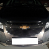 Защита радиатора "Standart" Chevrolet Cruze (2012-2015) верх, чёрная купить недорого с доставкой в Орел