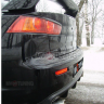 Накладка (юбка) заднего бампера "EVO" var №1 для Mitsubishi Lancer X (2007-2016) купить недорого с доставкой в Орел