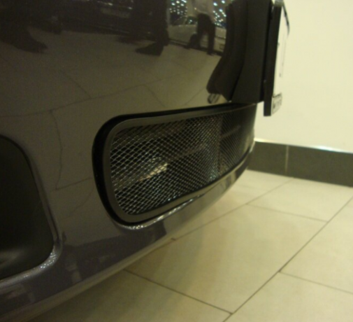 Защита радиатора "Standart" Chevrolet Lacetti (хэтчбек) чёрная купить недорого с доставкой в Орел