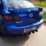 Задний дифузор "Крокодил" для Mazda 3 (2003-2009) глянец купить недорого с доставкой в Орел