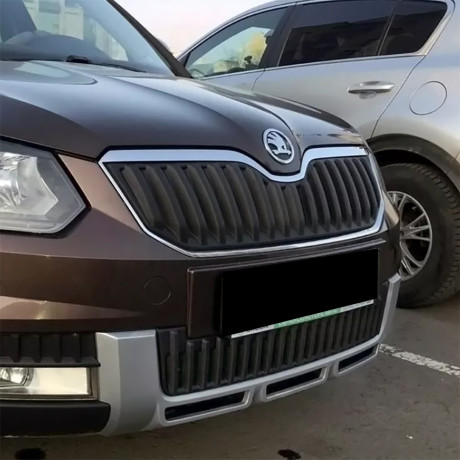 Зимний экран верхний, (текстурный пластик) для Skoda Yeti Outdoor (2013-2018) купить недорого с доставкой в Орел