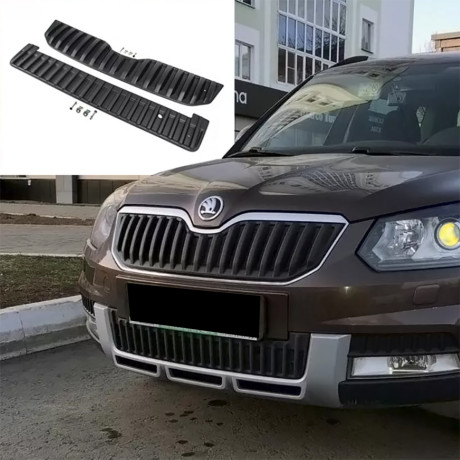 Зимний экран нижний, (текстурный пластик) для Skoda Yeti Outdoor (2013-2018) купить недорого с доставкой в Орел