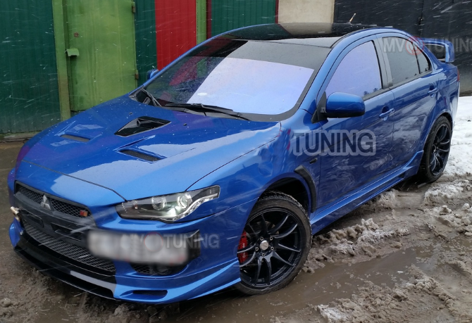 Накладки на пороги "RPM" для Mitsubishi Lancer X (2007-2016) купить недорого с доставкой в Орел