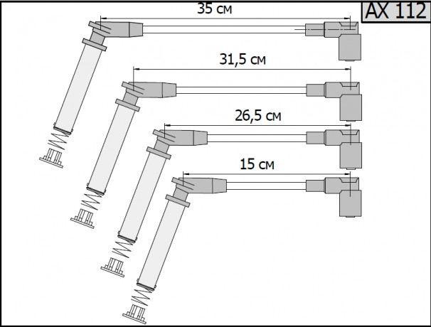 Провода высоковольтные для Ford Fiesta 1.3 (1319060,1319061,1319062,1319063) купить недорого с доставкой в Орел