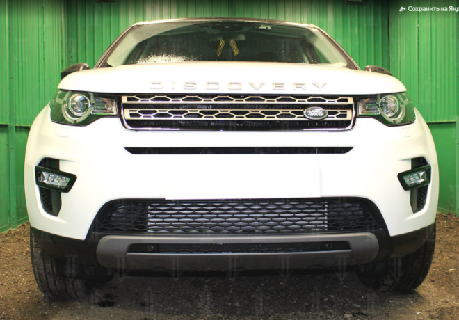 Защита радиатора "Standart" Land Rover Discovery Sport (2014-2019) чёрная купить недорого с доставкой в Орел
