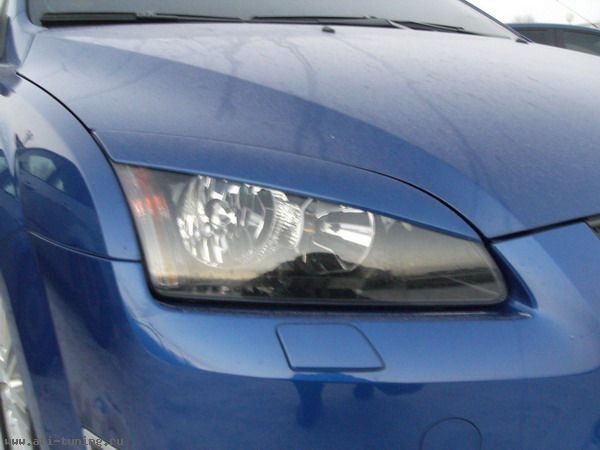 Накладки на фары (реснички) широкие var №2 для Ford Focus 2 (2004-2008) купить недорого с доставкой в Орел