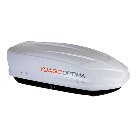 Автобокс YUAGO OPTIMA (тиснение) (EuroLock), белый, 390л купить недорого с доставкой в Орел