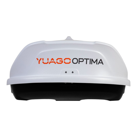Автобокс YUAGO OPTIMA (тиснение) (EuroLock), белый, 390л купить недорого с доставкой в Орел
