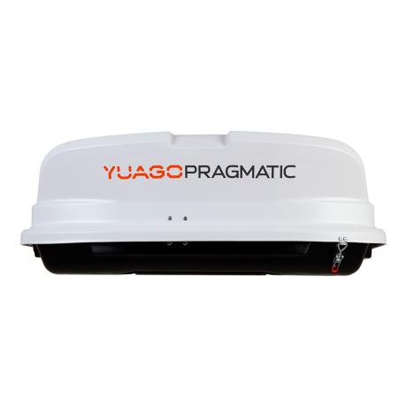 Автобокс YUAGO Pragmatic (тиснение) (EuroLock), белый, 410 л купить недорого с доставкой в Орел