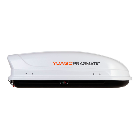 Автобокс YUAGO Pragmatic (тиснение) (EuroLock), белый, 410 л купить недорого с доставкой в Орел
