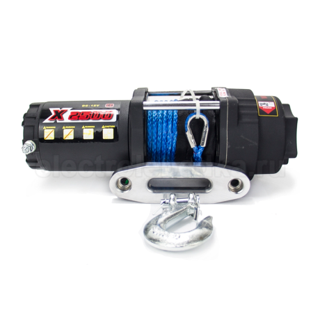 Лебедка для квадроцикла "Master Winch" Х2500S, электрическая, с синтетическим тросом, 12В купить недорого с доставкой в Орел