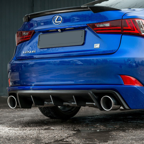 Диффузор заднего бампера №1 (с килями) для Lexus IS III (с 2013-2022) купить недорого с доставкой в Орел