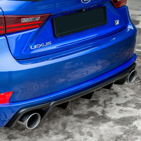 Диффузор заднего бампера №1 (с килями) для Lexus IS III (с 2013-2022) купить недорого с доставкой в Орел