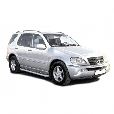 Защита порогов с алюминиевым листом (d63,5) для Mercedes-Benz ML 320/350 (2001-2005)(Окрашенное) купить недорого с доставкой в Орел