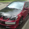 Крепление гос. номера в стиле "EVO" (текстурный пластик) для Mitsubishi Lancer IX (2003-2009) купить недорого с доставкой в Орел