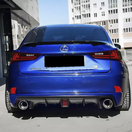 Диффузор заднего бампера №2 (с килями и стоп сигналом) для Lexus IS III (2013-2022) купить недорого с доставкой в Орел