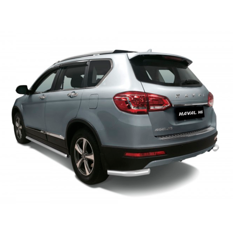Защита заднего бампера угловая d63мм (НПС) HAVAL H6 (2014-н.в.) купить недорого с доставкой в Орел