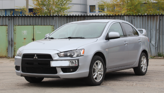 Рамка под номер на передний бампер для Mitsubishi Lancer X (2007-2016) купить недорого с доставкой в Орел