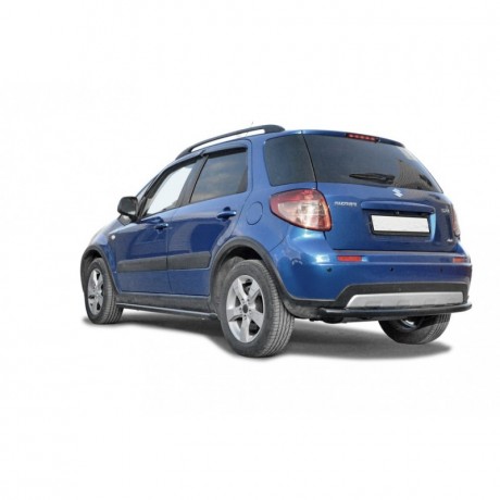Защита заднего бампера «Труба» (d76) для Suzuki SX4 Classic рестайлинг (2009-2014)(Окрашенное) купить недорого с доставкой в Орел