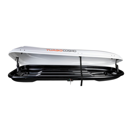 Автобокс YUAGO Cosmo 210 (тиснение) (EuroLock), белый, 485л купить недорого с доставкой в Орел