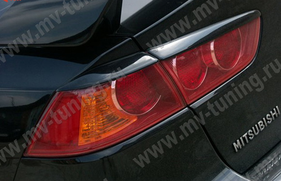 Накладки на задние фонари для Mitsubishi Lancer X (2007-2016) купить недорого с доставкой в Орел