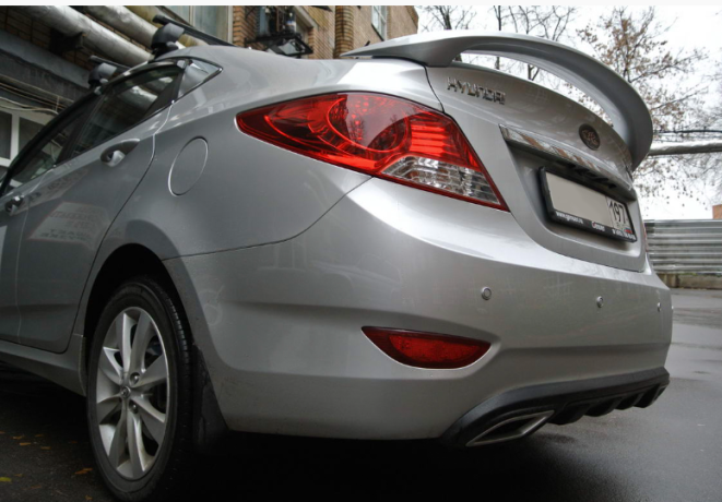 Спойлер высокий для Hyundai Solaris (2010-2016) купить недорого с доставкой в Орел