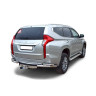 Защита заднего бампера «Уголки двойные» для Mitsubishi Pajero Sport (2017-н.в.)(Нерж. Сталь) купить недорого с доставкой в Орел