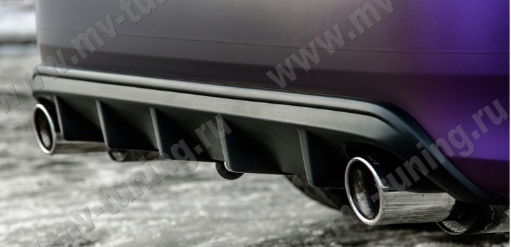 Диффузор заднего бампера с килями для Honda Accord VIII (2008-2013) купить недорого с доставкой в Орел
