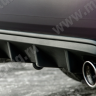 Диффузор заднего бампера с килями для Honda Accord VIII (2008-2013) купить недорого с доставкой в Орел