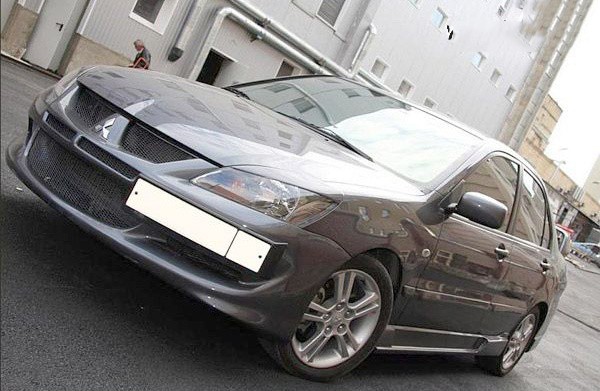 Накладки на фары (реснички) узкие var №1 для Mitsubishi Lancer IX (2003-2009) купить недорого с доставкой в Орел