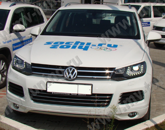 Накладки на фары (реснички) для Volkswagen Touareg (2nd generation) (2010-2015) купить недорого с доставкой в Орел