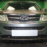 Защита радиатора "Standart" Chery Tiggo 5 (2014-2016) низ, чёрная купить недорого с доставкой в Орел