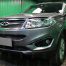 Защита радиатора "Standart" Chery Tiggo 5 (2014-2016) низ, чёрная купить недорого с доставкой в Орел